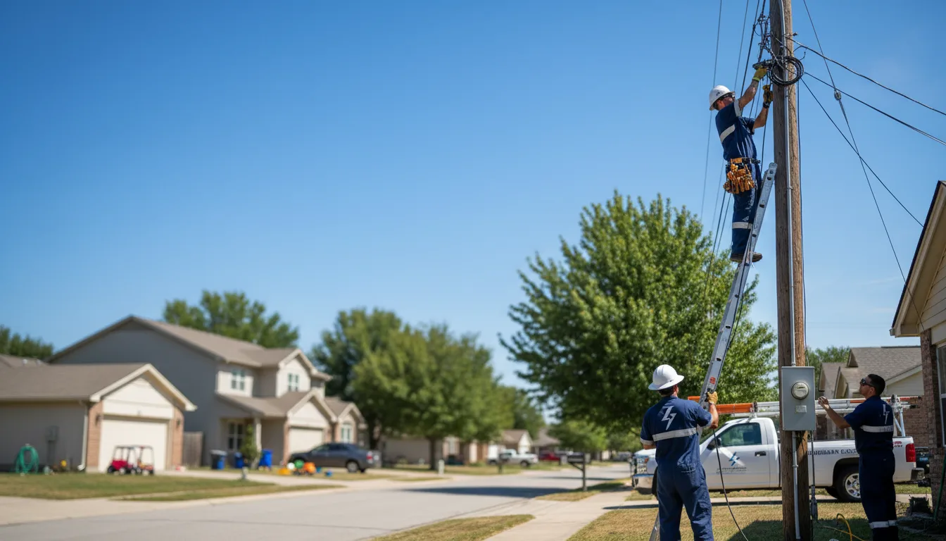 Residential electrician providing installation services in Dawn, MO